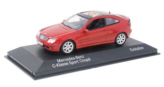 1:43 2001 Mercedes-Benz C-Class Sport Coupe (Adventurine Orange Metallic)