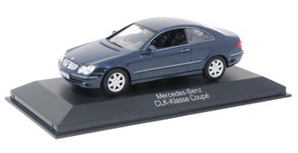 1:43 2003 Mercedes-Benz CLK-Class Coupe (Lolite Blue Metallic)