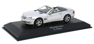 1:43 2005 Mercedes-Benz SL-Class SL500 Top Down (Silver)