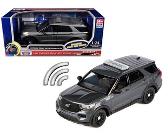 1:24 Lights & Sound - 2022 Ford Police Interceptor Utility Builder Kit (Dark Gray - Undecorated)
