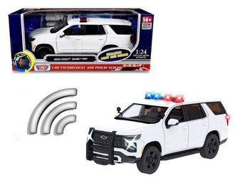 1:24 Lights & Sound - 2025 Chevrolet Tahoe PPV Builder Kit (White - Undecorated)