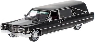 1966 Cadillac S&S Landau Hearse (Black) w/Enclosed Casket