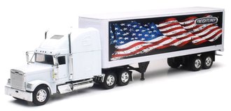 1:32 Freightliner Classic XL w/40' Dry Van Trailer "Patriotic" (White) 1:32 Freightliner Classic XL w/40' Dry Van Trailer "Patriotic" (White)