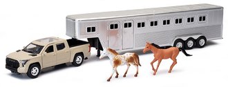 1:32 Toyota Tundra Pickup Truck w/Horse Trailer