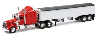 1:32 Kenworth W900 w/Grain Trailer (Red/White)