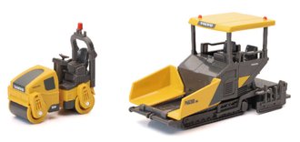 1:43 Volvo P6820D Asphalt Paver w/Volvo DD25B Road Roller