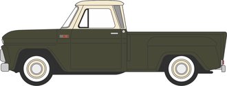 1:87 1965 Chevrolet Stepside Pickup (Dark Green/Ivory)