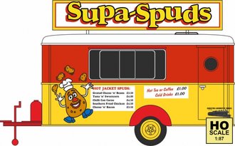1:87 Mobile Trailer "Supa Spuds" 1:87 Mobile Trailer "Supa Spuds"