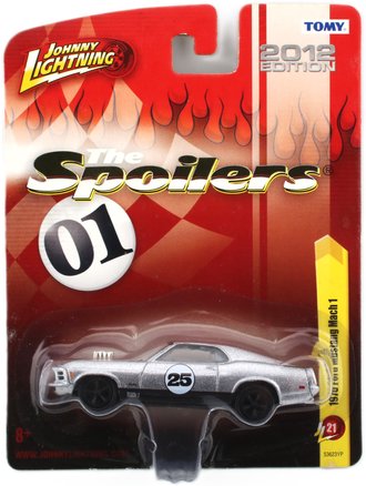 1:64 1970 Ford Mustang Mach 1 (Silver w/Black Stripes) 1:64 1970 Ford Mustang Mach 1 (Silver w/Black Stripes)