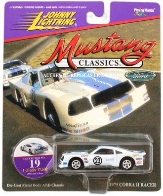 1:64 1975 Cobra II Racer (White w/Blue Stripes) 1:64 1975 Cobra II Racer (White w/Blue Stripes)