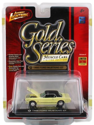 1:64 1966 Ford Mustang GT (Light Yellow w/Black Hood) 1:64 1966 Ford Mustang GT (Light Yellow w/Black Hood)