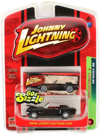 1:64 1965 Ford Mustang (Black w/Red Interior) 1:64 1965 Ford Mustang (Black w/Red Interior)