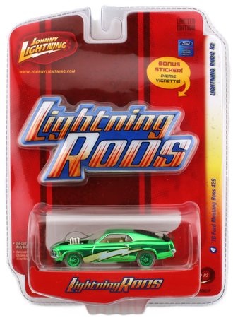 1:64 1970 Ford Mustang Boss 429 (Lime Green w/Lightning Bolt) 1:64 1970 Ford Mustang Boss 429 (Lime Green w/Lightning Bolt)