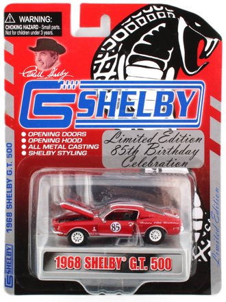 1:64 1968 Shelby G.T. 500 (Red w/White Stripes) 1:64 1968 Shelby G.T. 500 (Red w/White Stripes)