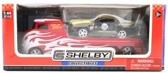 1:64 Shelby Hauler w/2008 Shelby Terlingua Mustang (Black/Yellow) 1:64 Shelby Hauler w/2008 Shelby Terlingua Mustang (Black/Yellow)