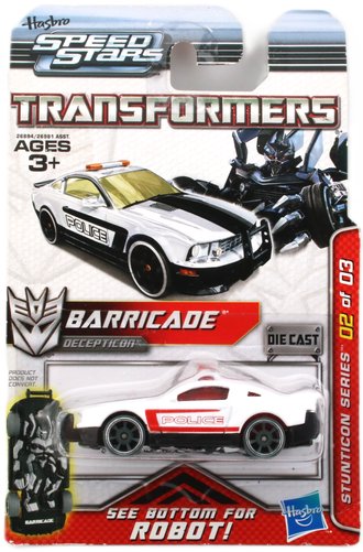 1:64 Barricade Decepticon Police Car "Transformers" (White)