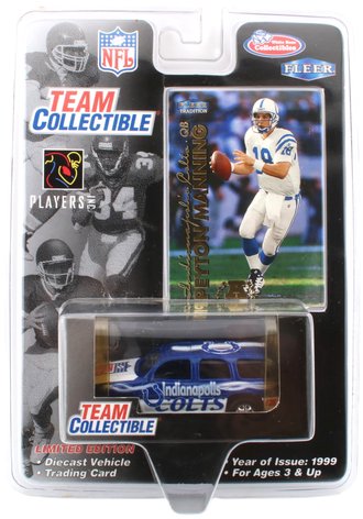 1:64 Indianapolis Colts GMC Yukon (Blue/White) w/Peyton Manning Trading Card 1:64 Indianapolis Colts GMC Yukon (Blue/White) w/Peyton Manning Trading Card