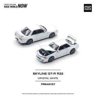 1:64 Nissan Skyline GT-R R32 (Crystal White) 1:64 Nissan Skyline GT-R R32 (Crystal White)