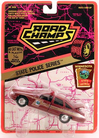 1:43 Chevy Caprice "Minnesota State Patrol" (Blank Plate) *** Blister Card Wear ***