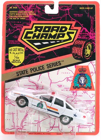 1:43 Chevy Caprice "RCMP" (Blank Plate) *** Blister Card Wear ***