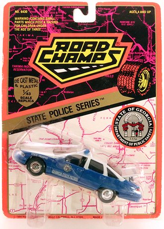 1:43 Chevy Caprice "Georgia State Patrol" (Blank Plate) *** Blister Card Wear ***