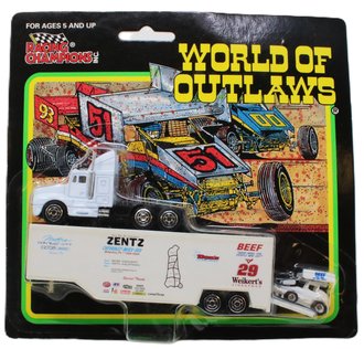 1:87 Keith Kauffman #29 Beef Weikert's Hauler w/Mini Sprint Car