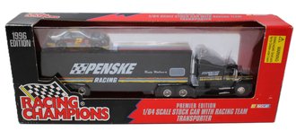 1:64 Team Transporter - Rusty Wallace #2 Penske Racing w/Race Car 1:64 Team Transporter - Rusty Wallace #2 Penske Racing w/Race Car