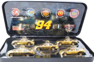 1:64 McDondald's Racing Team 5-Car Set w/Case (24K Gold) #94