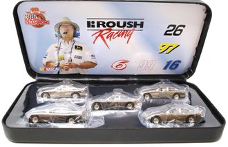1:64 Roush Racing 5-Car Set w/Case Platinum #26,#97,#6,#99,#16