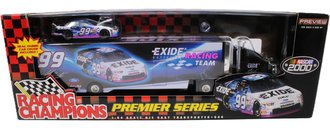 1:64 Team Transporter - Jeff Burton #99 Exide Car & Hauler