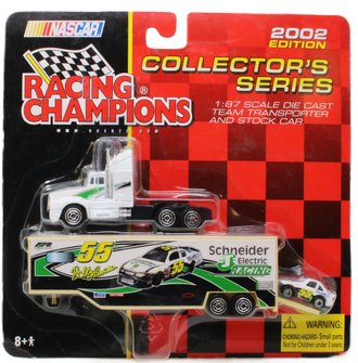 1:87 Team Transporter - Bobby Hamilton #55 Schneider Electric / Square D w/Mini Stock Car