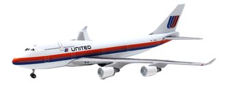 1:500 Boeing 747-400 "United"  ***Shelf Wear Box***