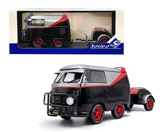 1:18 Cool Kombi Sport w/Trailer (Gray/Black/Red)