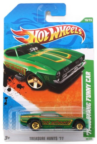 Super Treasure Hunt 1:64 '71 Mustang Funny Car (Spectraflame Dark Green)