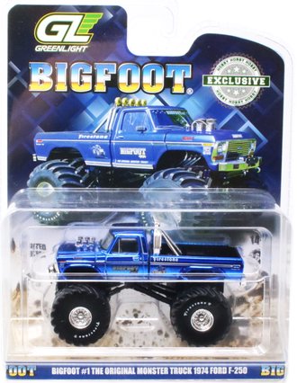 Super Chase 1:64 Bigfoot #1 - 1974 Ford F-250 Monster Truck ***Blue Chrome*** Super Chase 1:64 Bigfoot #1 - 1974 Ford F-250 Monster Truck ***Blue Chrome***