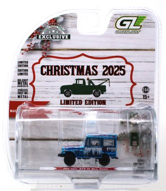 Super Chase 1:64 Christmas 2025 - 1974 Jeep DJ-5 U.S. Mail Truck w/Mailbox Accessory **Blue Chrome** Super Chase 1:64 Christmas 2025 - 1974 Jeep DJ-5 U.S. Mail Truck w/Mailbox Accessory **Blue Chrome**