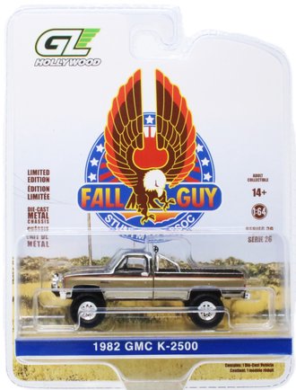 Super Chase 1:64 Fall Guy Stuntman 1982 GMC K-2500 Sierra Grande Wideside ***Silver Chrome***