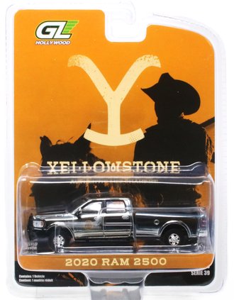 Super Chase 1:64 Yellowstone - 2020 RAM 2500 "Montana Livestock Association" ***Silver Chrome***