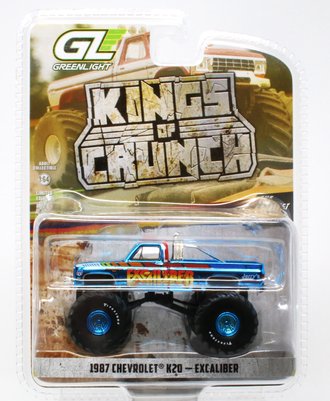 Super Chase 1:641987 Chevrolet K20 - Excaliber ***Blue Chrome***