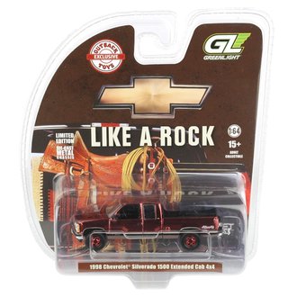Super Chase 1:64 1998 Chevy Silverado 1500 Extended Cab Pickup Truck ***Maroon Chrome***