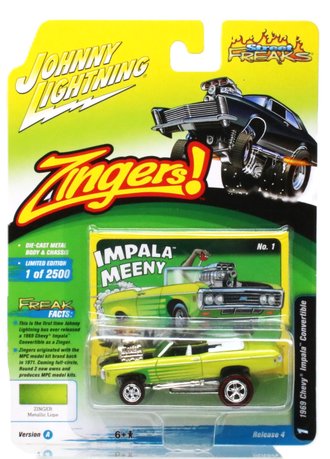 1:64 Zingers - 1969 Chevy Impala Convertible (Green)