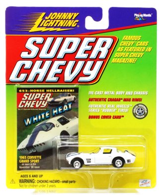 1:64 Super Chevy - 1963 Corvette Grand Sport (White Heat)