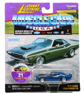 1:64 Muscle Car U.S.A - 1970 Dodge Challenger T/A (Blue)