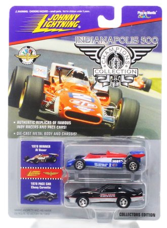 1:64 Indianapolis 500 - 1978 Chevy Corvette Pace Car & Indy Car "Al Unser"