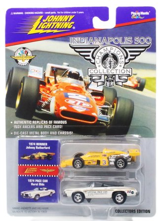 1:64 Indianapolis 500 - 1974 Hurts Olds Pace Car & Indy Car "Johnny Rutherford"