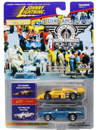 1:64 Indianapolis 500 - 1974 Hurts Olds Pace Car & Indy Car "Johnny Rutherford"