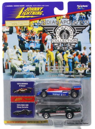 1:64 Indianapolis 500 - 1978 Chevy Corvette Pace Car & Indy Car "Al Unser"