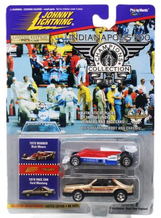 1:64 Indianapolis 500 - 1979 Ford Mustang Pace Car & Indy Car "Rick Mears"