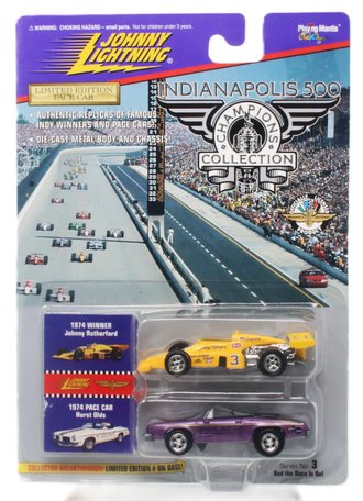 1:64 Indianapolis 500 - 1974 Hurts Olds Pace Car & Indy Car "Johnny Rutherford"