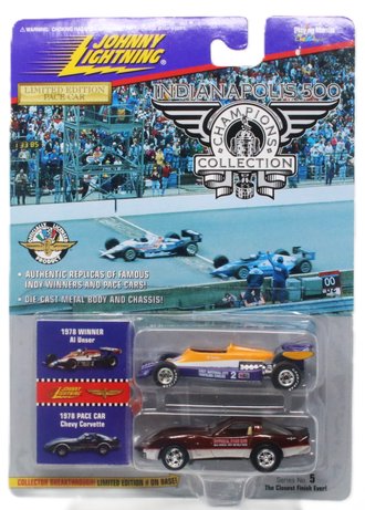 1:64 Indianapolis 500 - 1978 Chevy Corvette Pace Car & Indy Car "Al Unser"